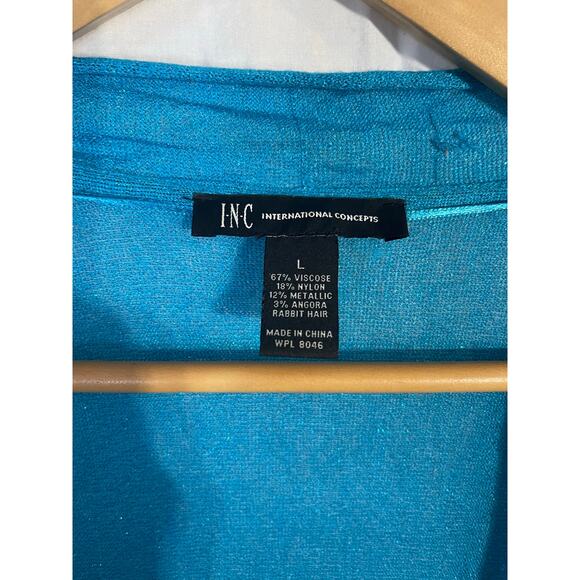 International Concepts womens teal cardigan - Picture 2 of 4
